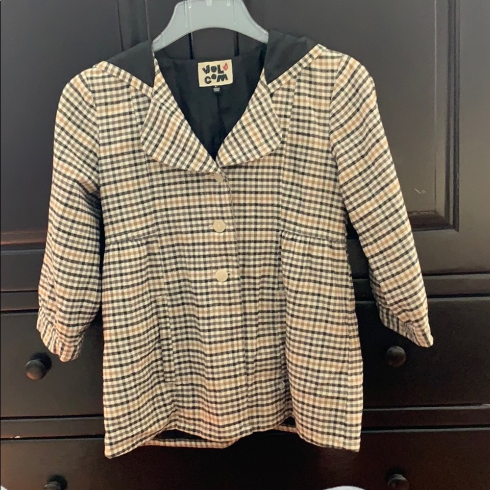 Volcom Women’s PLAID SCHMAD JACKET - size large